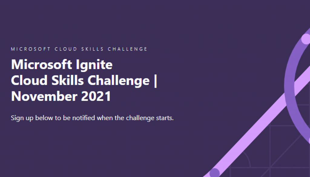 Microsoft Cloud Skills Challenge November 2021